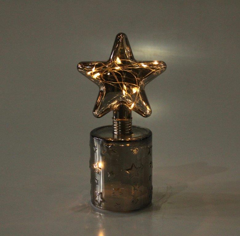 Led Smokey Luster Star On Base
